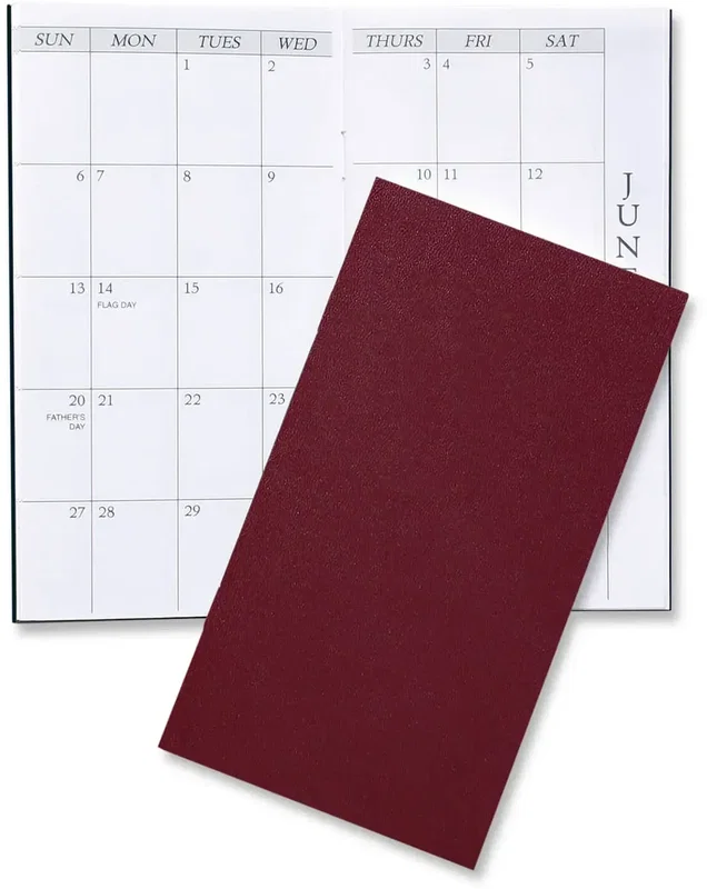 Branded Leatherette Monthly Pocket Planner — view 3