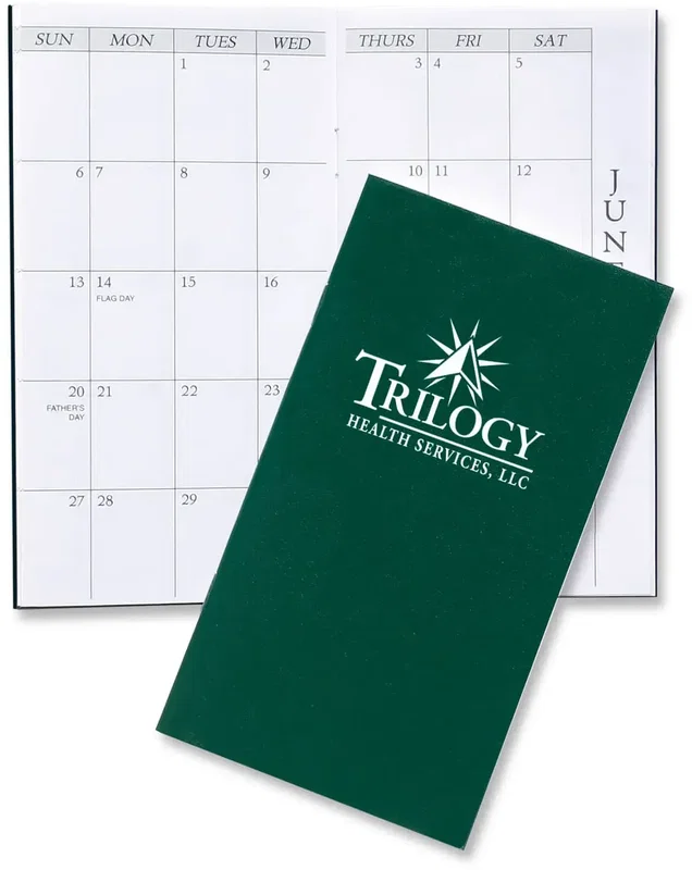 Branded Leatherette Monthly Pocket Planner — view 5