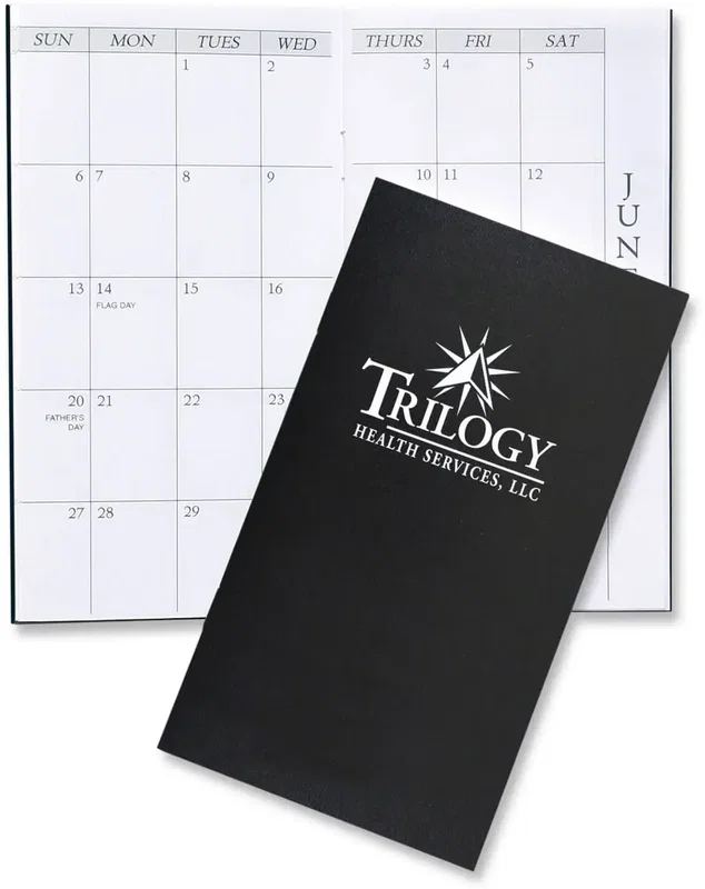 Branded Leatherette Monthly Pocket Planner — view 7