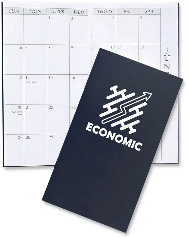Branded Leatherette Monthly Pocket Planner — view 8