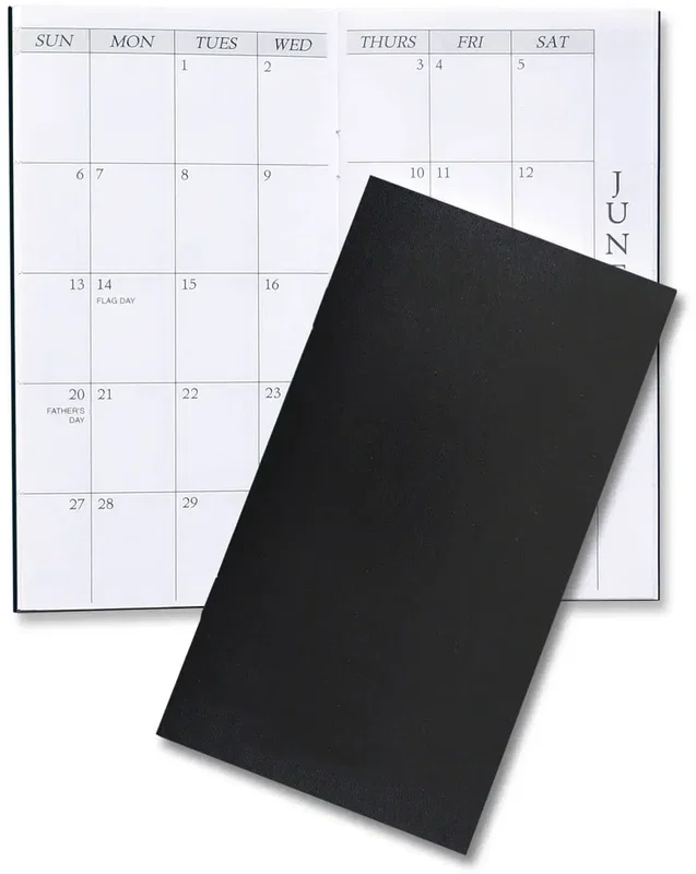 Branded Leatherette Monthly Pocket Planner — view 9