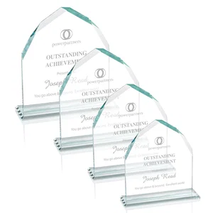 Starfire Crystal Upright Award with Bevels on Front and Back