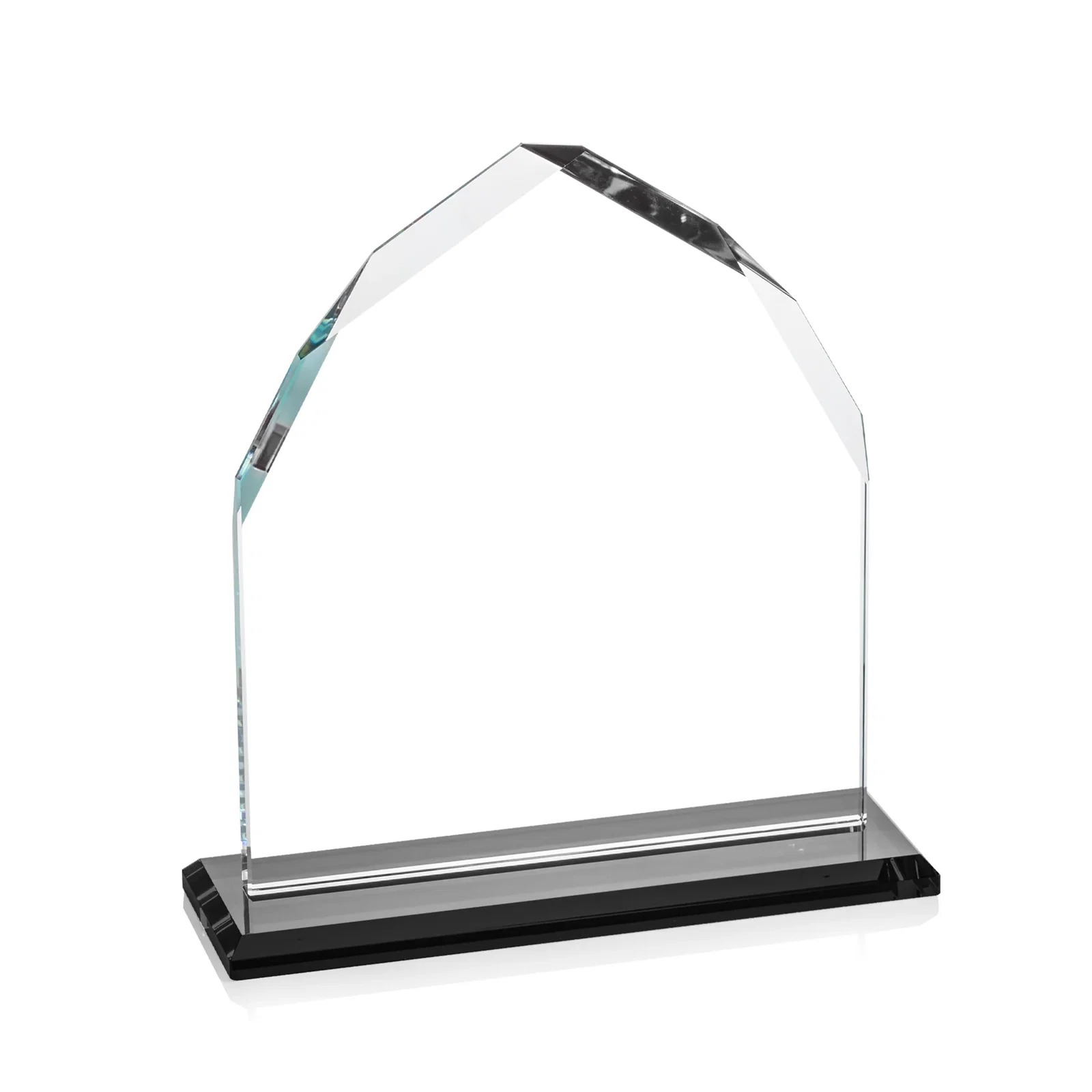 Personalized Starfire Crystal Upright Award with Bevels on Front and Back, awards, with your logo for donor appreciation