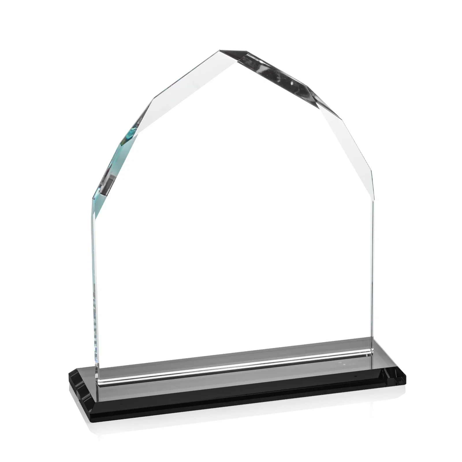 Personalized Starfire Crystal Upright Award with Bevels on Front and Back, awards, with your logo for graduation ceremonies