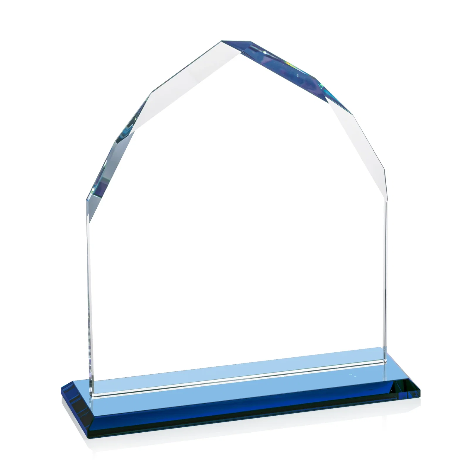 Promotional Starfire Crystal Upright Award with Bevels on Front and Back, awards, with your logo for safety achievement programs