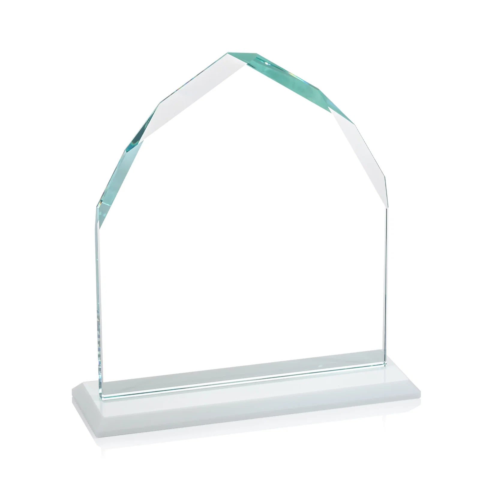 Promotional Starfire Crystal Upright Award with Bevels on Front and Back, awards, with your logo for company anniversary events