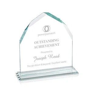Starfire Crystal Upright Award with Bevels on Front and Back