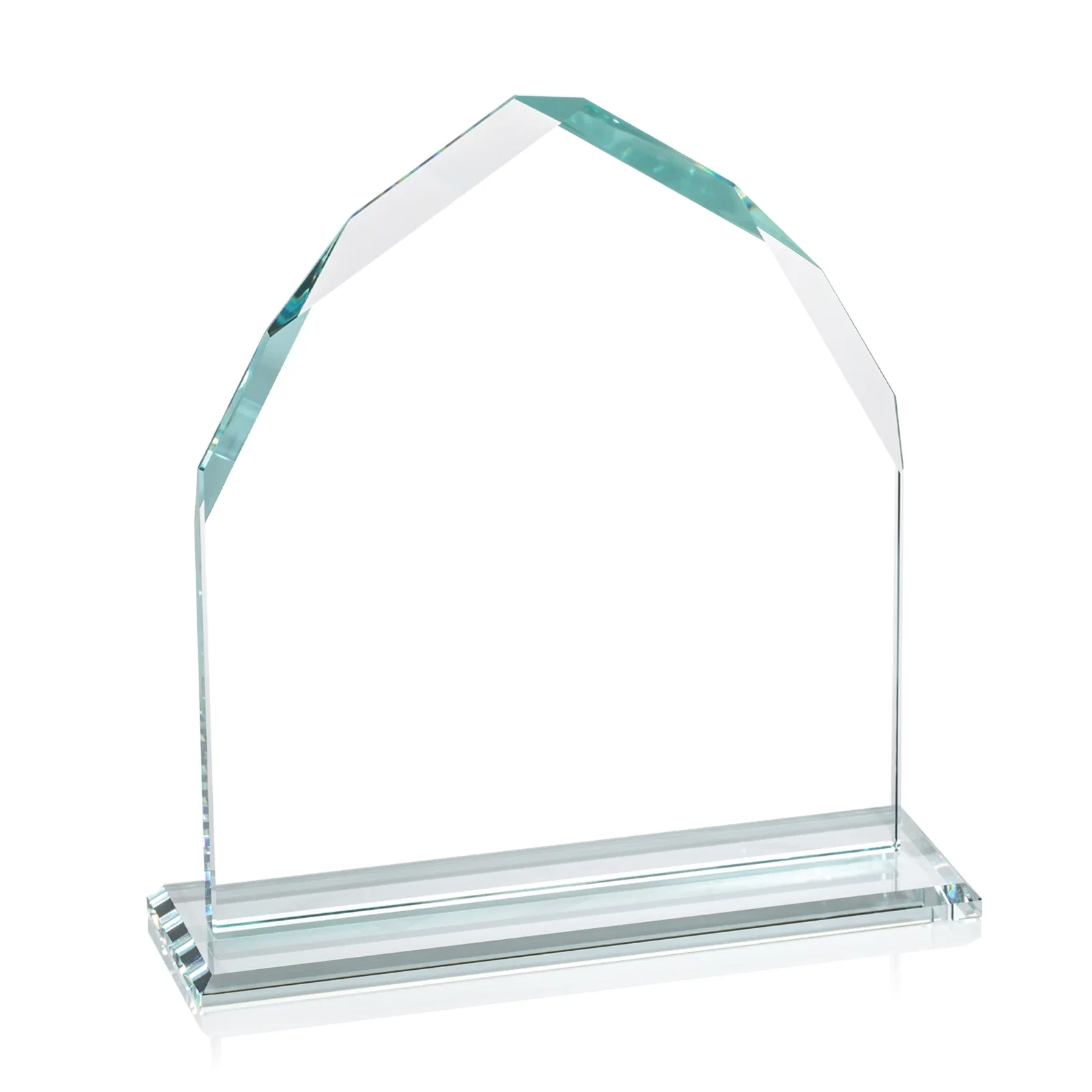Custom Starfire Crystal Upright Award with Bevels on Front and Back, awards, with your logo for safety achievement programs