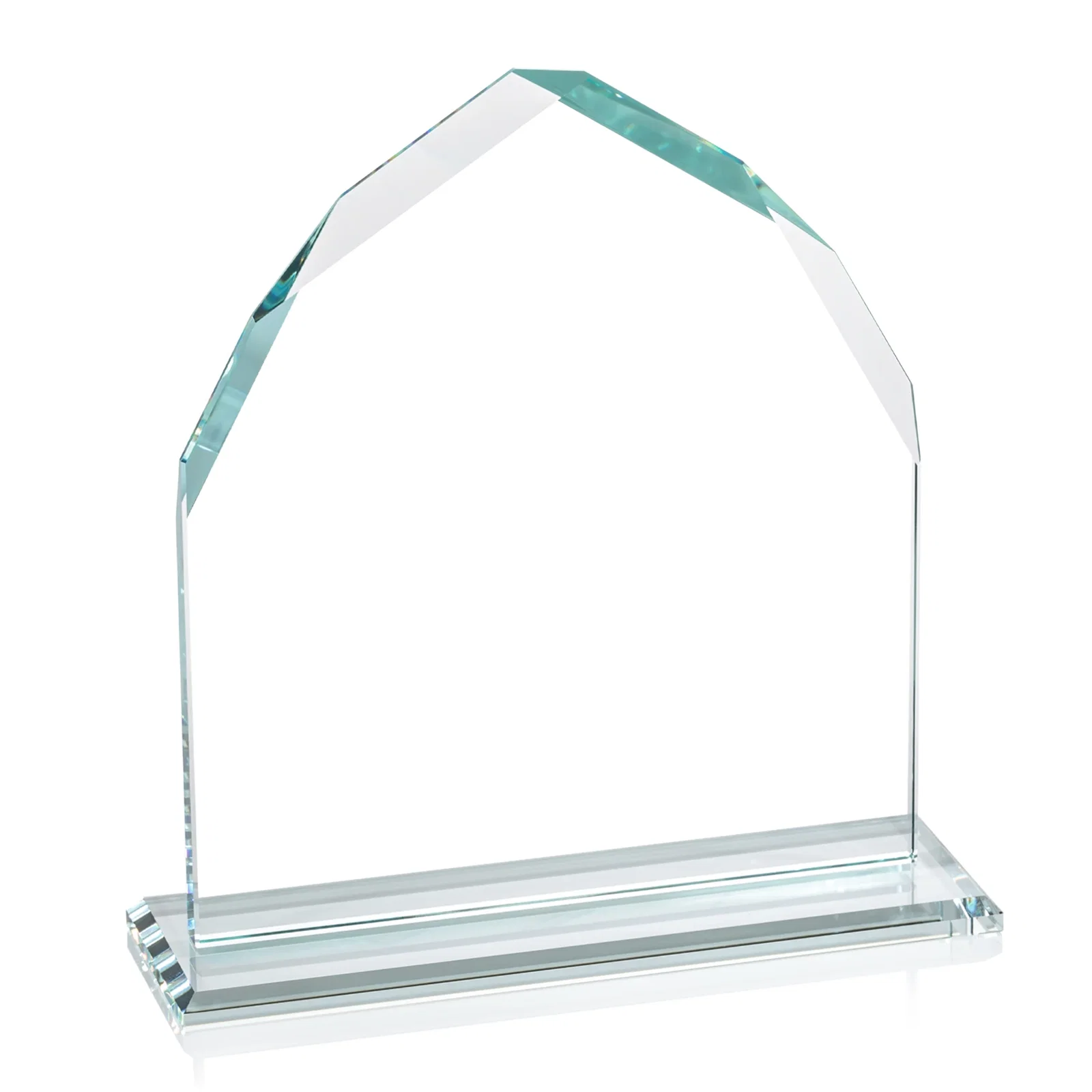 Custom Starfire Crystal Upright Award with Bevels on Front and Back, awards, with your logo for volunteer appreciation