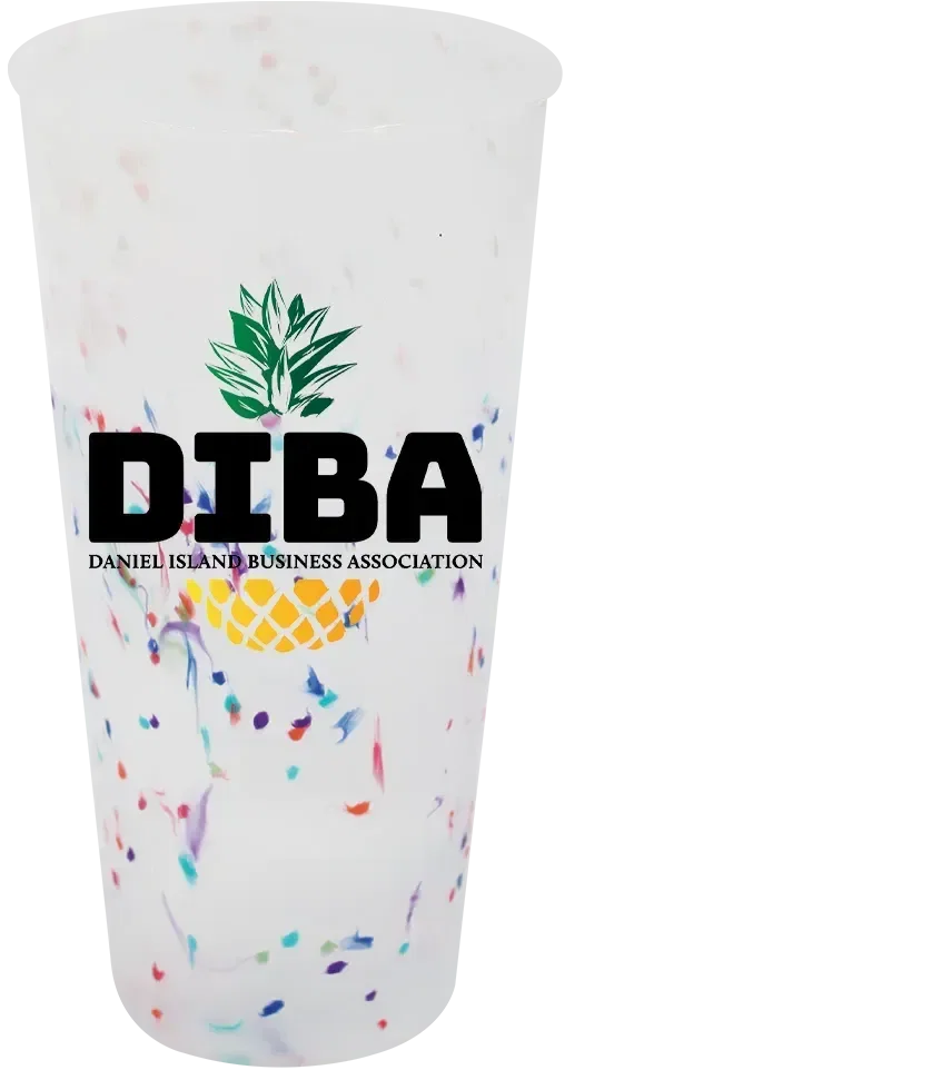 Mood 26 oz. Rainbow Confetti Tumbler — view 2