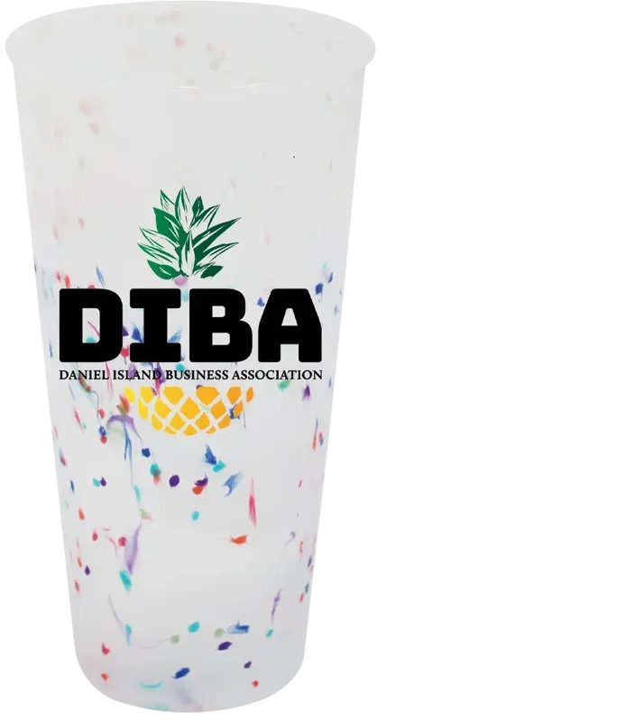 Mood 26 oz. Rainbow Confetti Tumbler — view 2