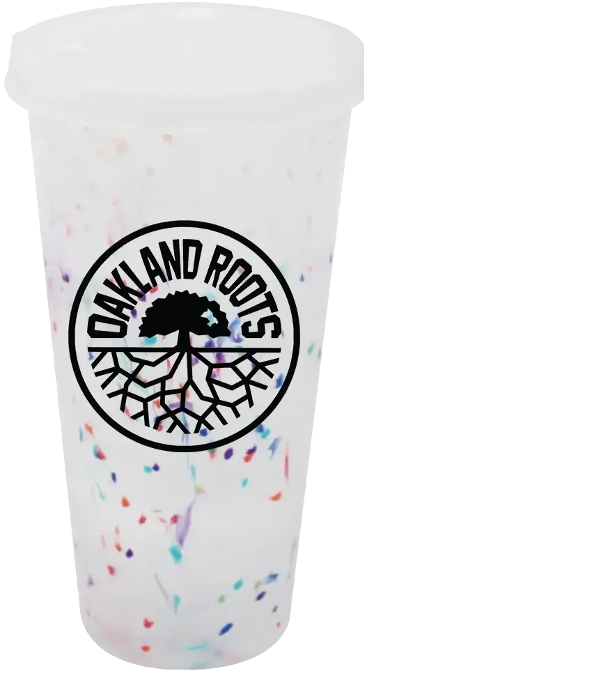 Mood 26 oz. Rainbow Confetti Tumbler With Lid