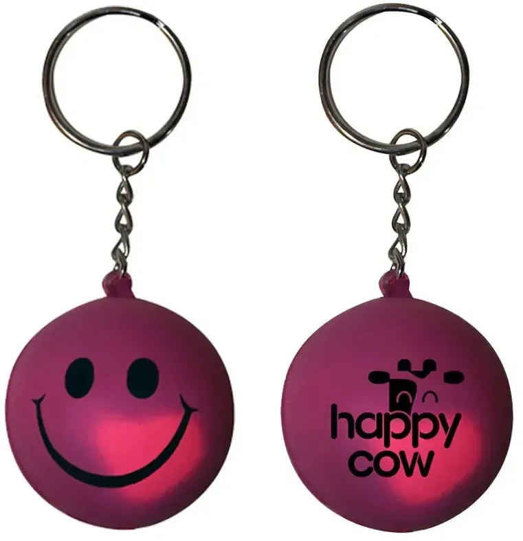 Mood™ Smiley Face Stress Key Chain — view 3
