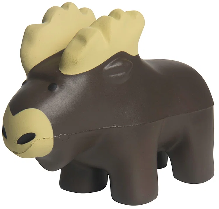 Custom Printed Moose Stress Reliever — view 2