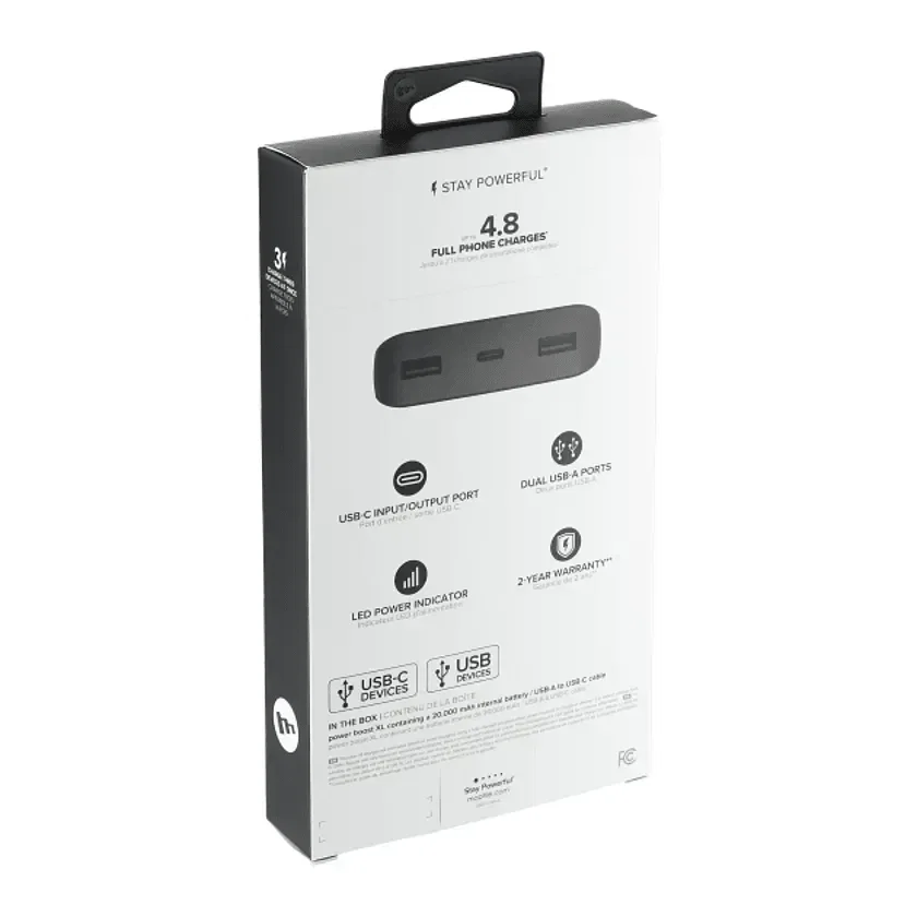 Custom mophie® Power Boost USB-C Power Bank (20,000 mAh) — view 2