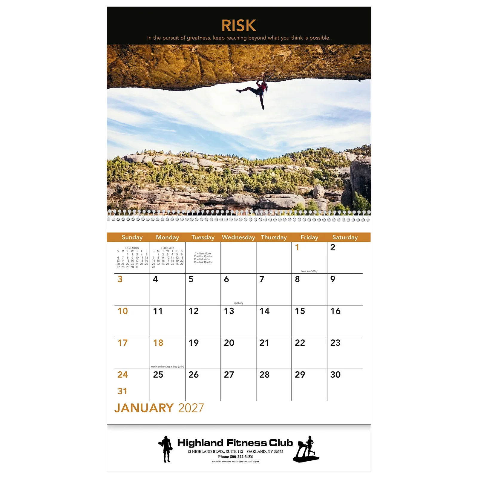 Motivations Wall Calendar: 2025 Spiral Bound — view 2