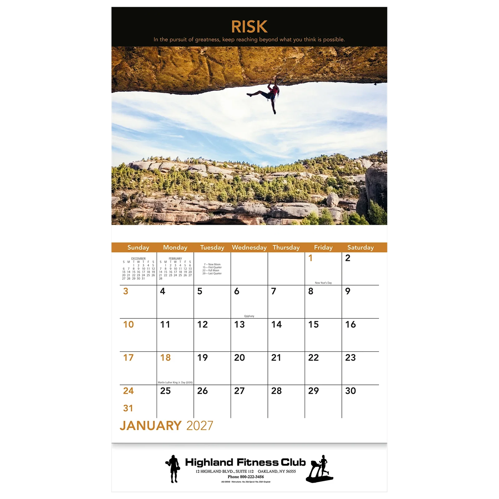 Motivations Wall Calendar: 2025 Stapled — view 2
