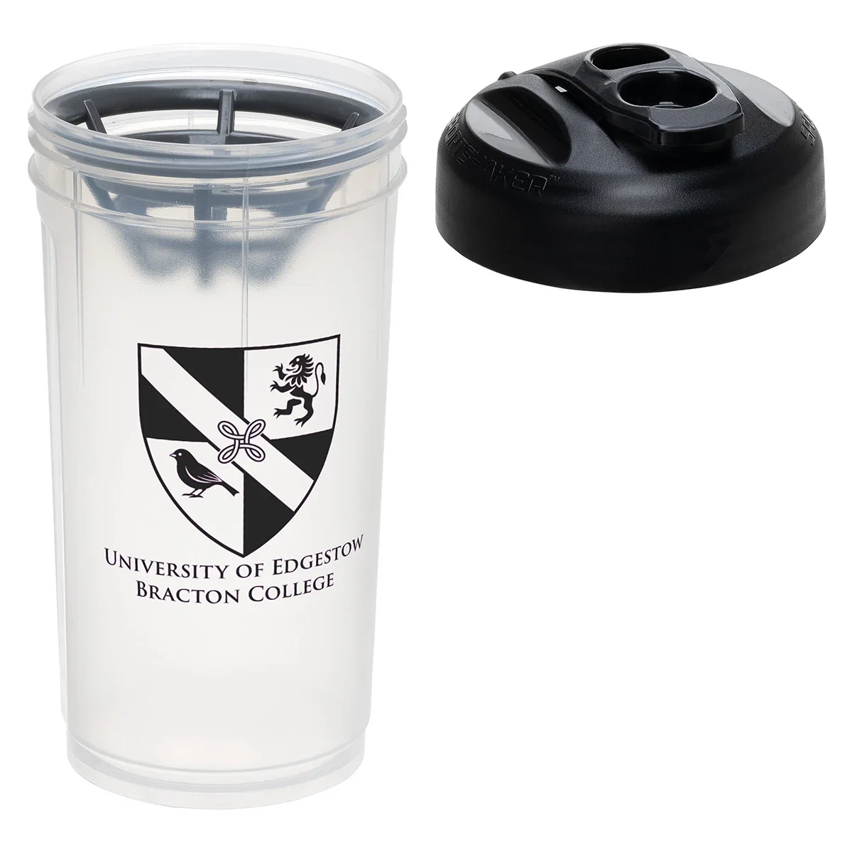 Angled view of the Moto 24 oz Shaker Bottle in a color option