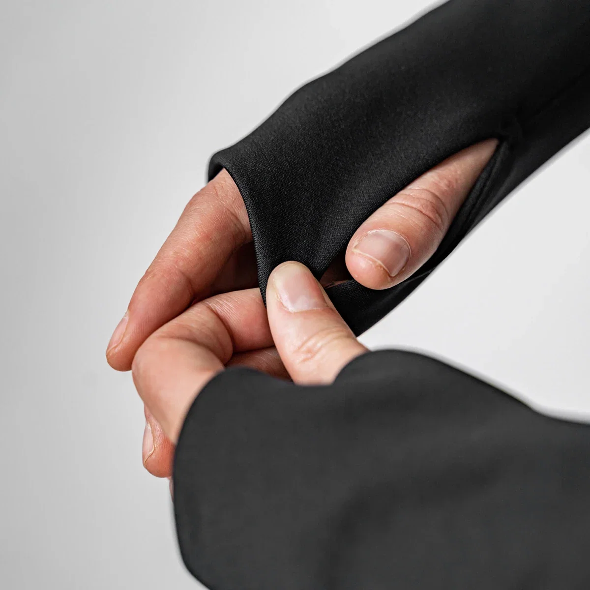 Sleeve and cuff area of the pullover, seen up close
