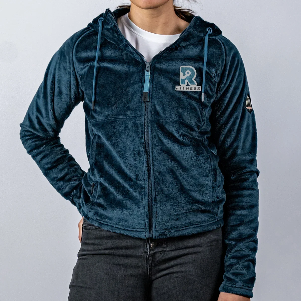 Legion blue pullover worn on a cool morning walk