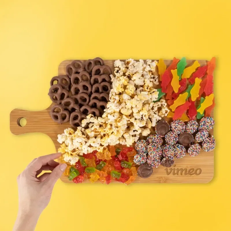 Movie Night Bamboo Charcuterie Board — view 3
