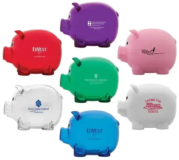 Imprinted Mr. Piggy Bank