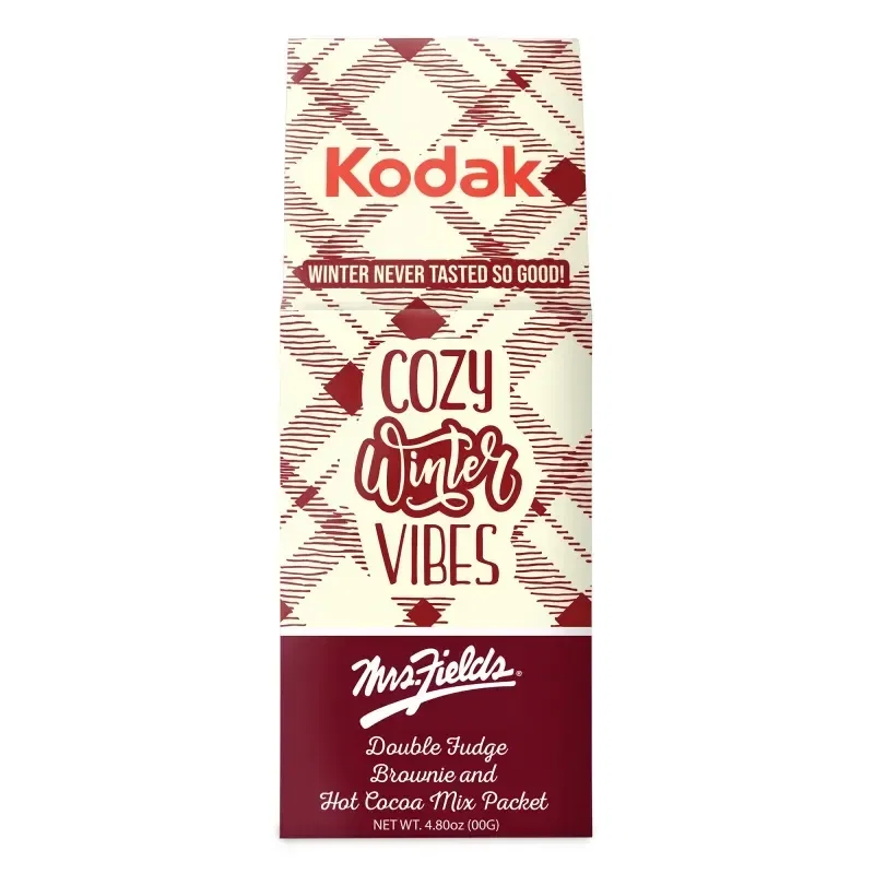 Mrs. Fields Brownie and Hot Cocoa in Gable Box — view 4