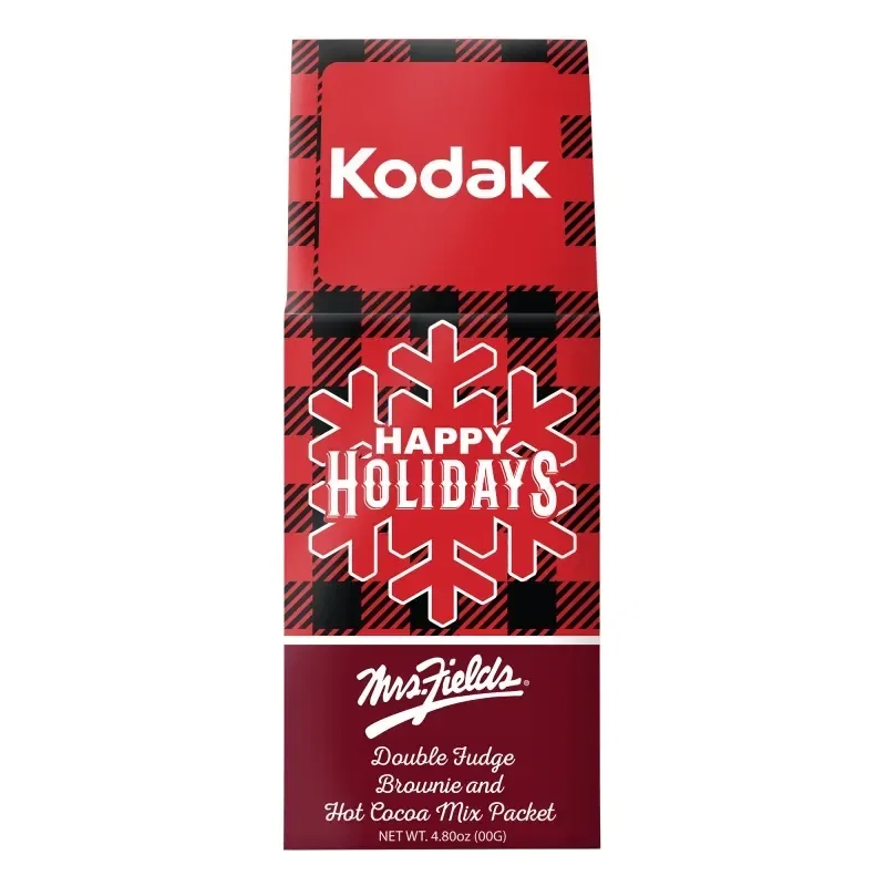 Mrs. Fields Brownie and Hot Cocoa in Gable Box — view 5