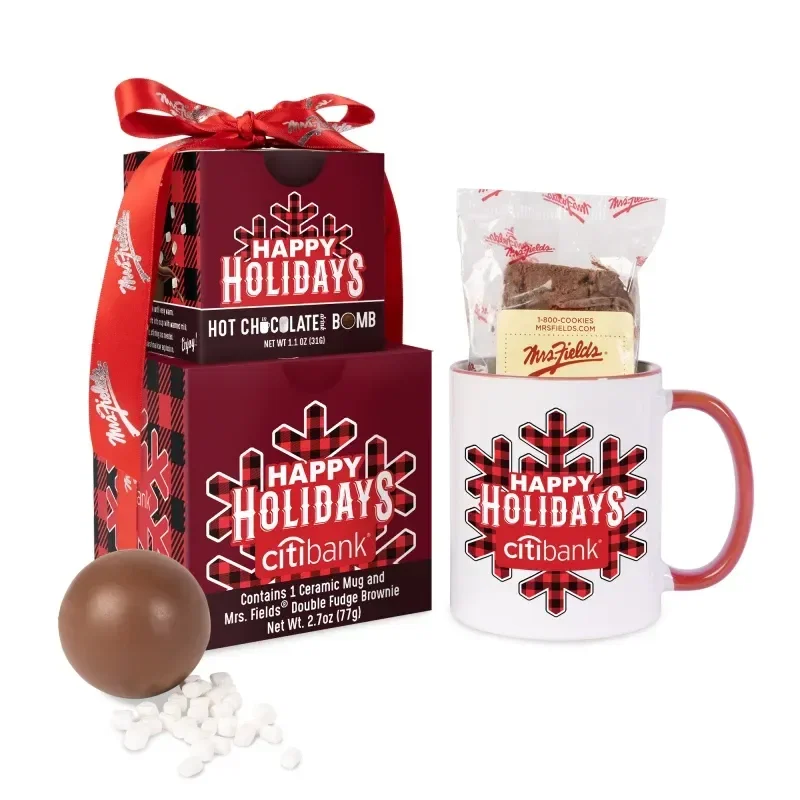 Mrs. Fields Mug, Brownie, Hot Chocolate Bomb Gift Set — view 3