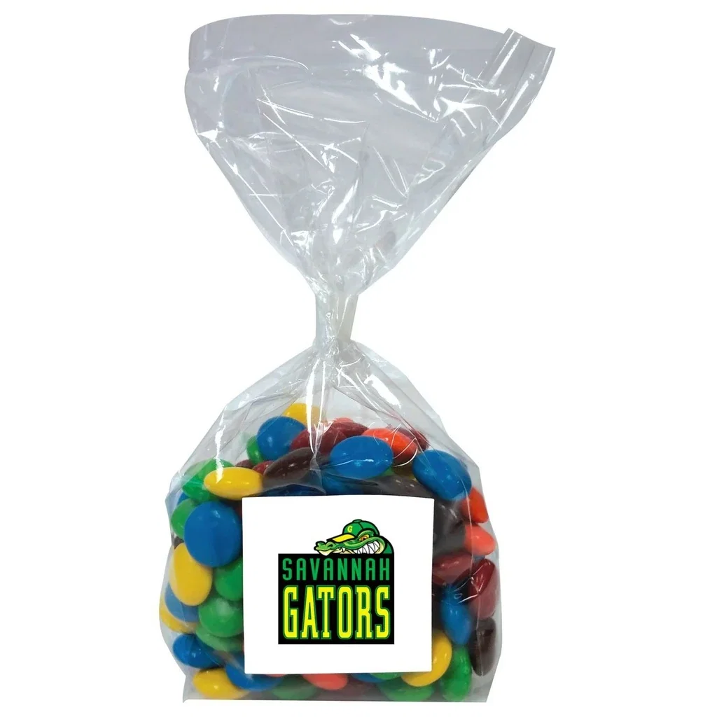 Mug Stuffer Snack Bag Premium Fill — Candy Fill: M&M's™,Ribbon Color: Black Ribbon — view 2