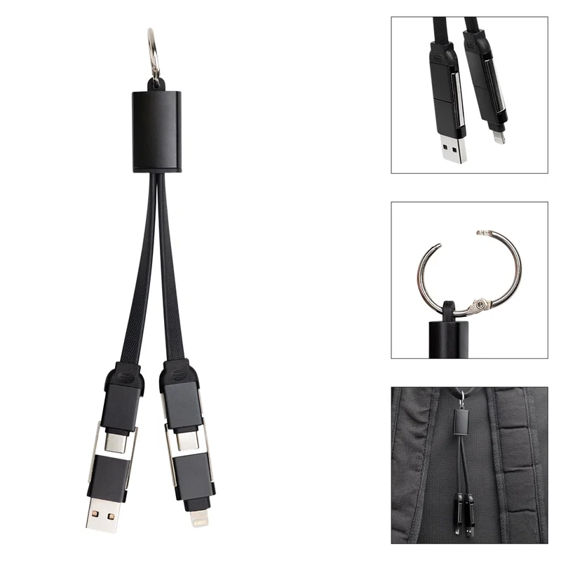 Multi-Charge Cables With Round Carabiner — view 2