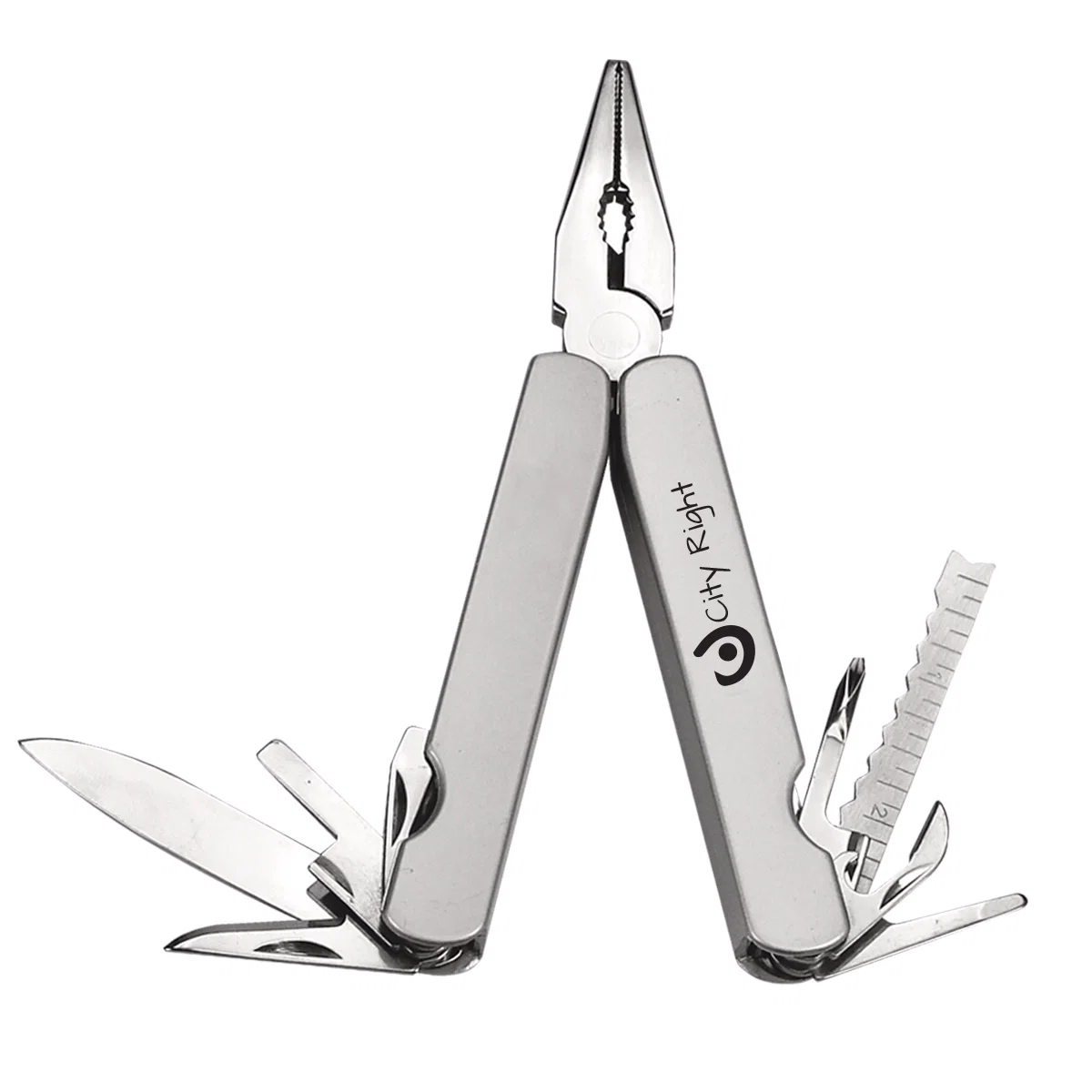 Multi-function pocket tool packed inside a fitted carrying case