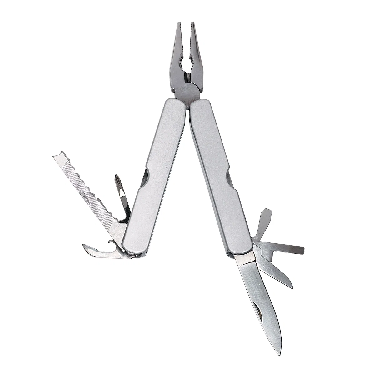 Case opened to reveal the folded implement inside