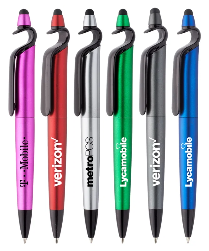 Multi-Functional Phone Stand with Stylus Pen — view 1