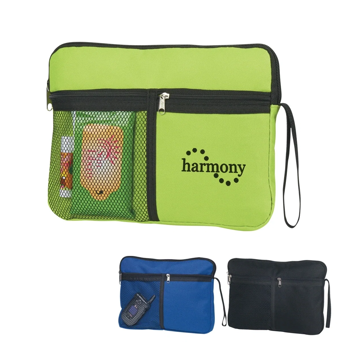 Thin carry case packed for a day trip