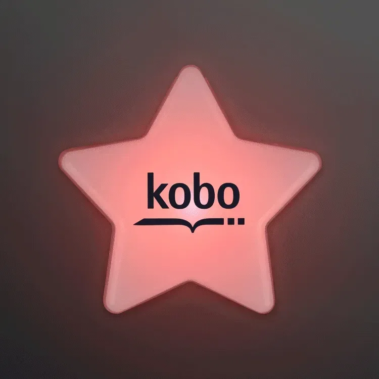 Multicolor LED Glow Star Clip-On Light Badge