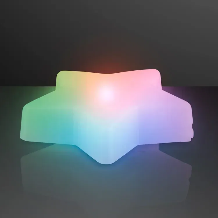 Multicolor LED Glow Star Clip-On Light Badge — view 2