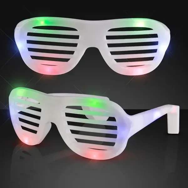 Multicolor Light Up Slotted Sunglasses — view 2