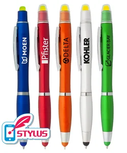 Multipurpose Stylus Pen & Gel Highlighter Combo