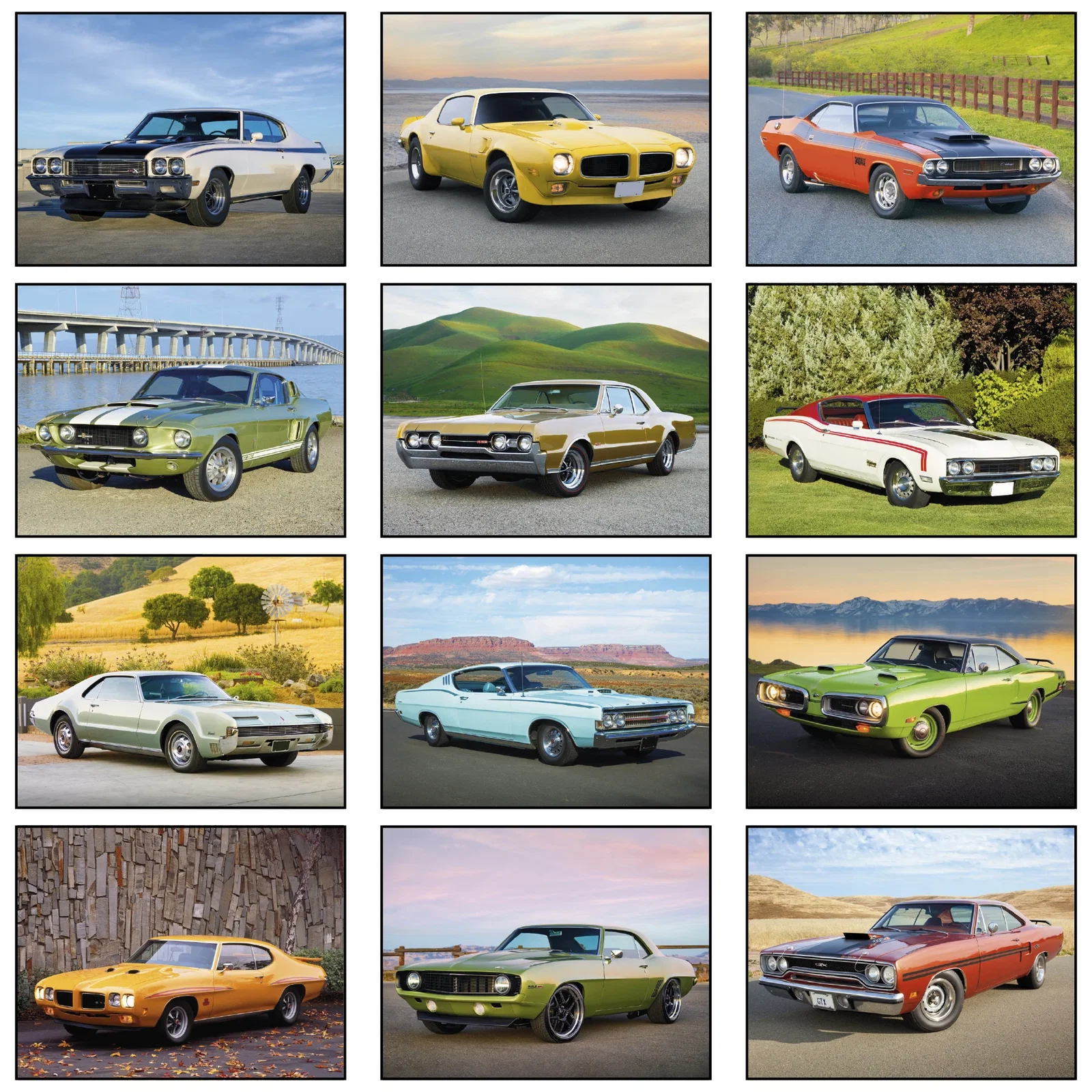 Muscle Cars Wall Calendar: 2025 Spiral Bound — view 3