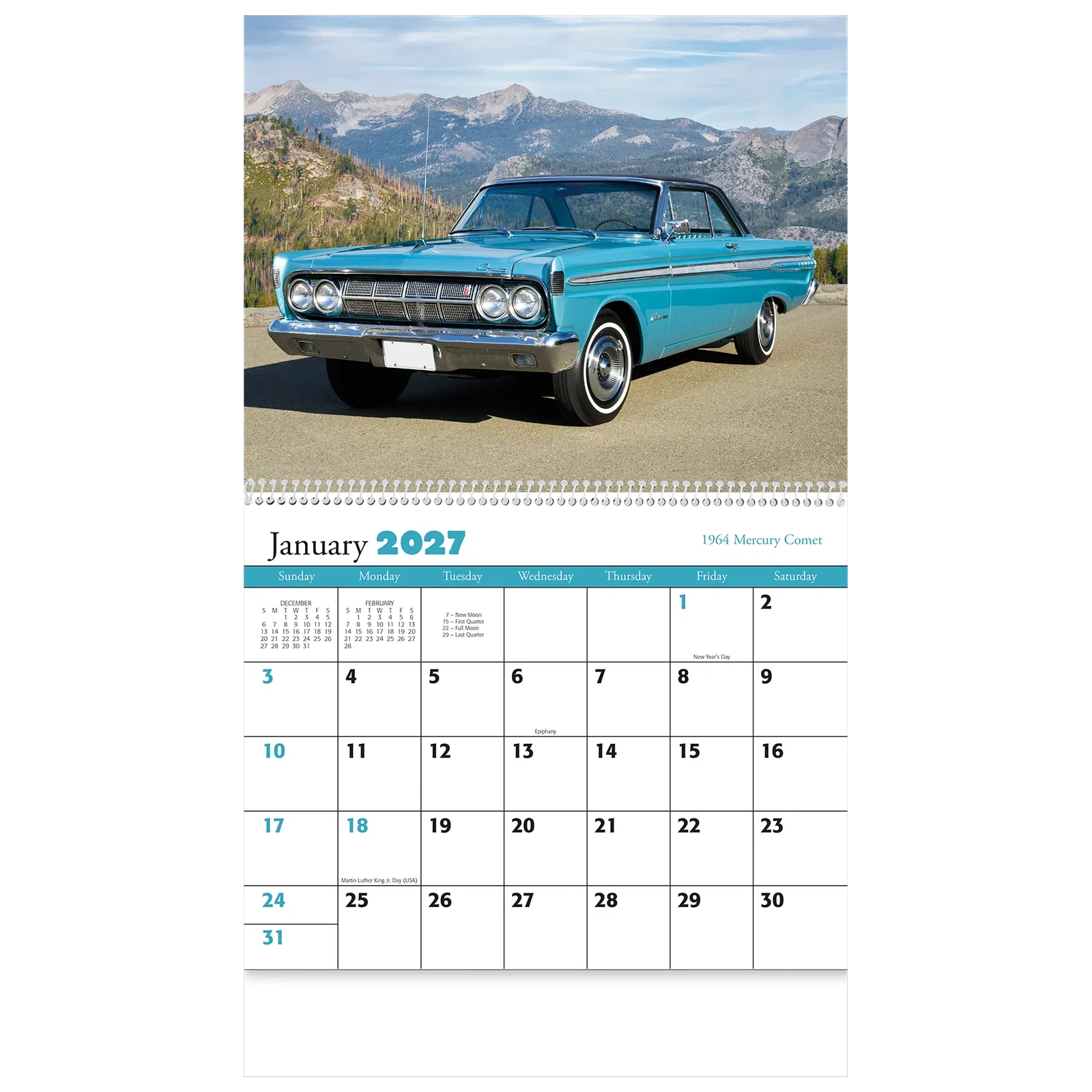 Muscle Cars Wall Calendar: 2025 Spiral Bound — view 7