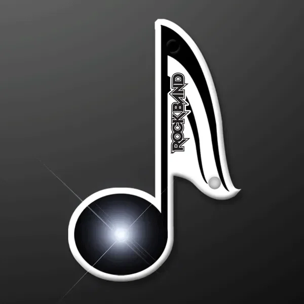 Music Note LED Flashing Lapel Pin — view 2