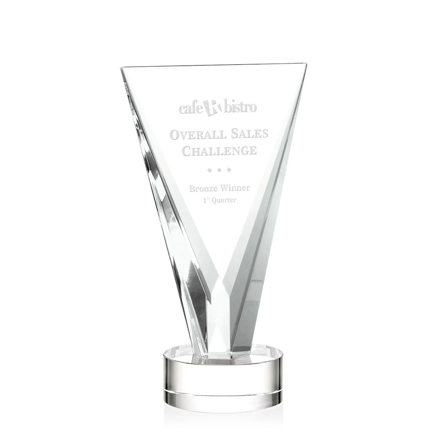 Personalized Optical Crystal Award in Solid Matching Color, awards for corporate award ceremonies
