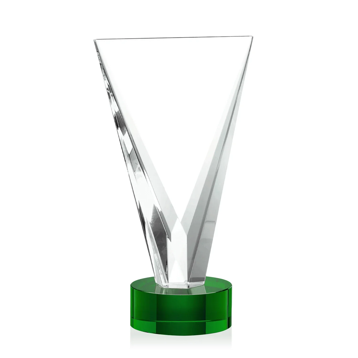 Branded Optical Crystal Award in Solid Matching Color, awards for employee recognition