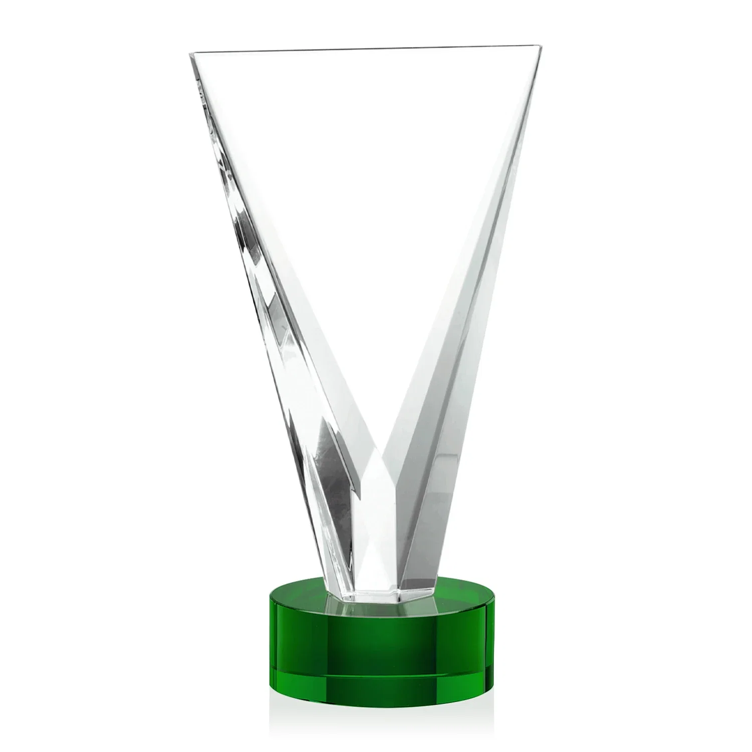 Branded Optical Crystal Award in Solid Matching Color, awards for corporate award ceremonies