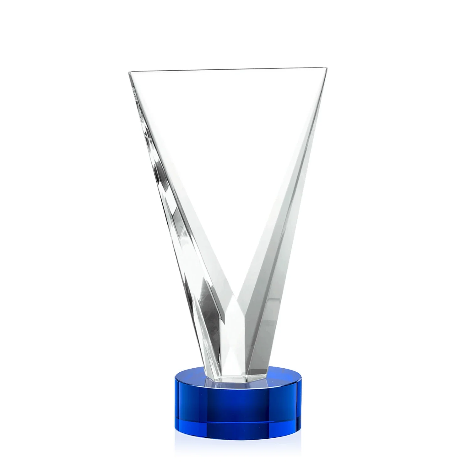 Branded Optical Crystal Award in Solid Matching Color, awards for service anniversary gifts