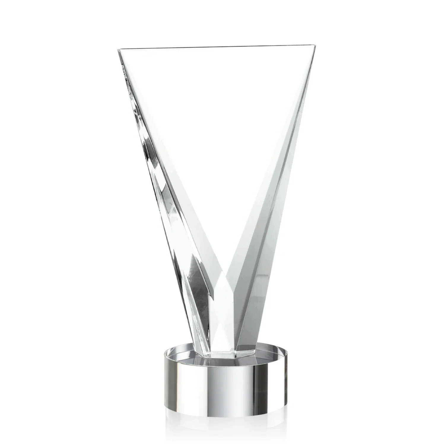 Branded Optical Crystal Award in Solid Matching Color, awards for volunteer appreciation