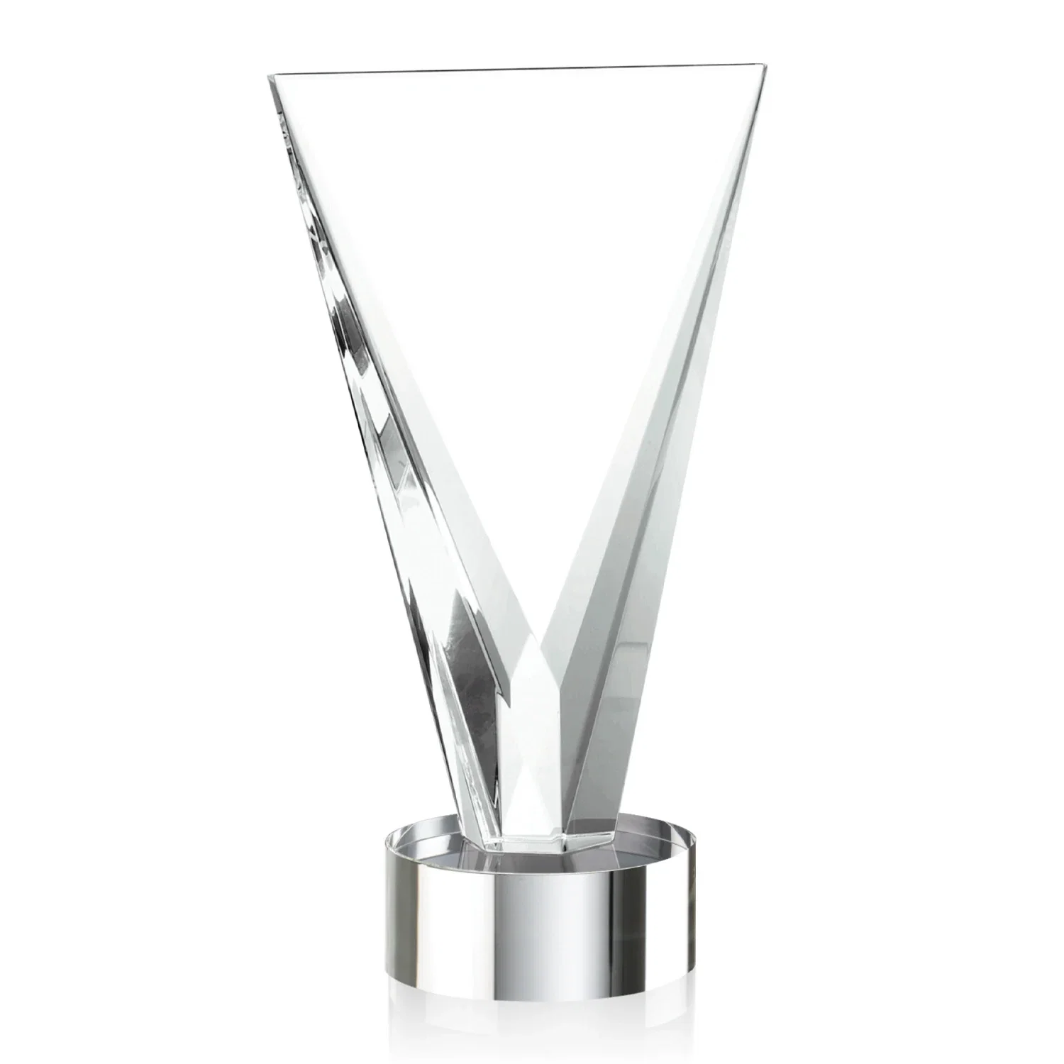 Branded Optical Crystal Award in Solid Matching Color, awards for dealer and partner awards