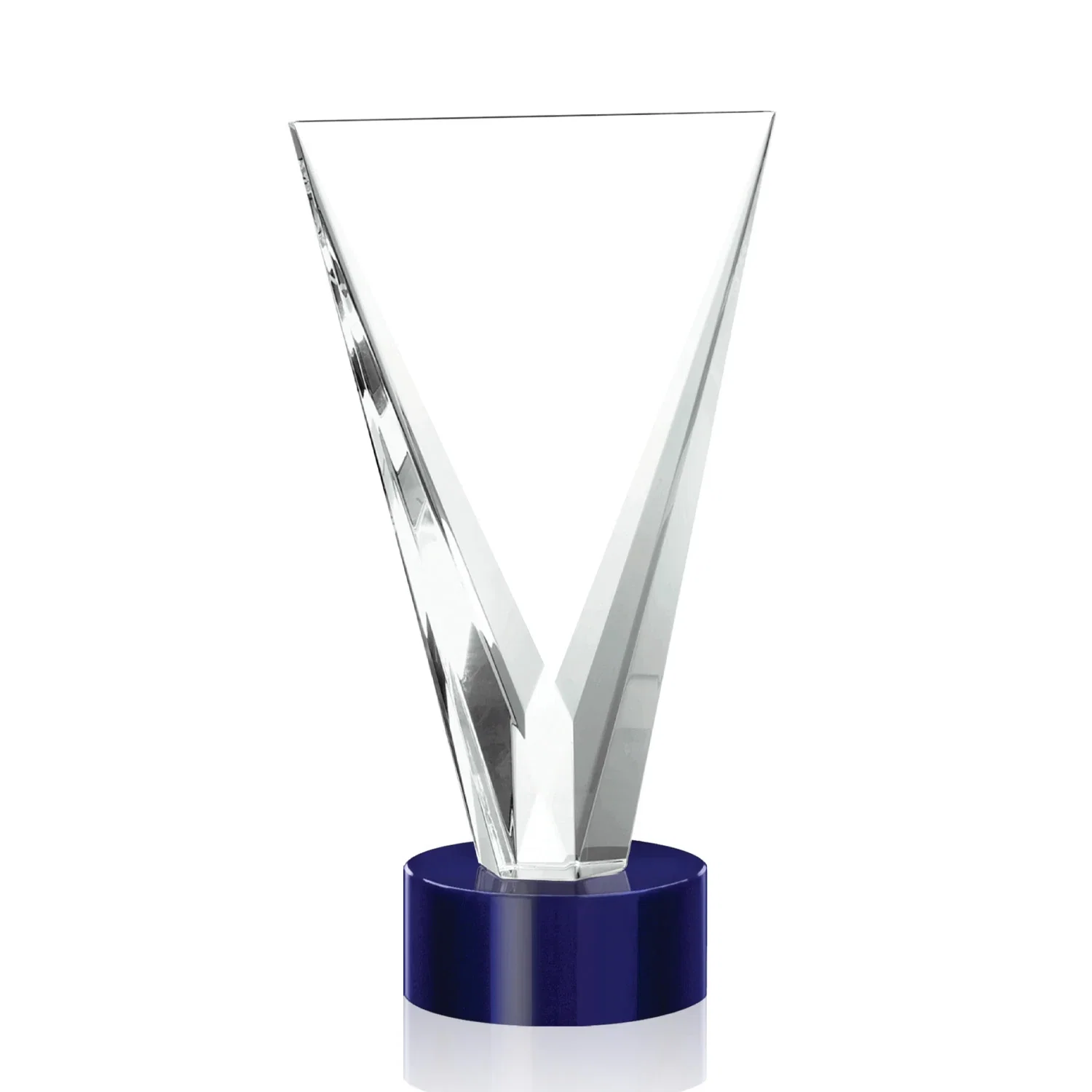 Branded Optical Crystal Award in Solid Matching Color, awards for company anniversary events