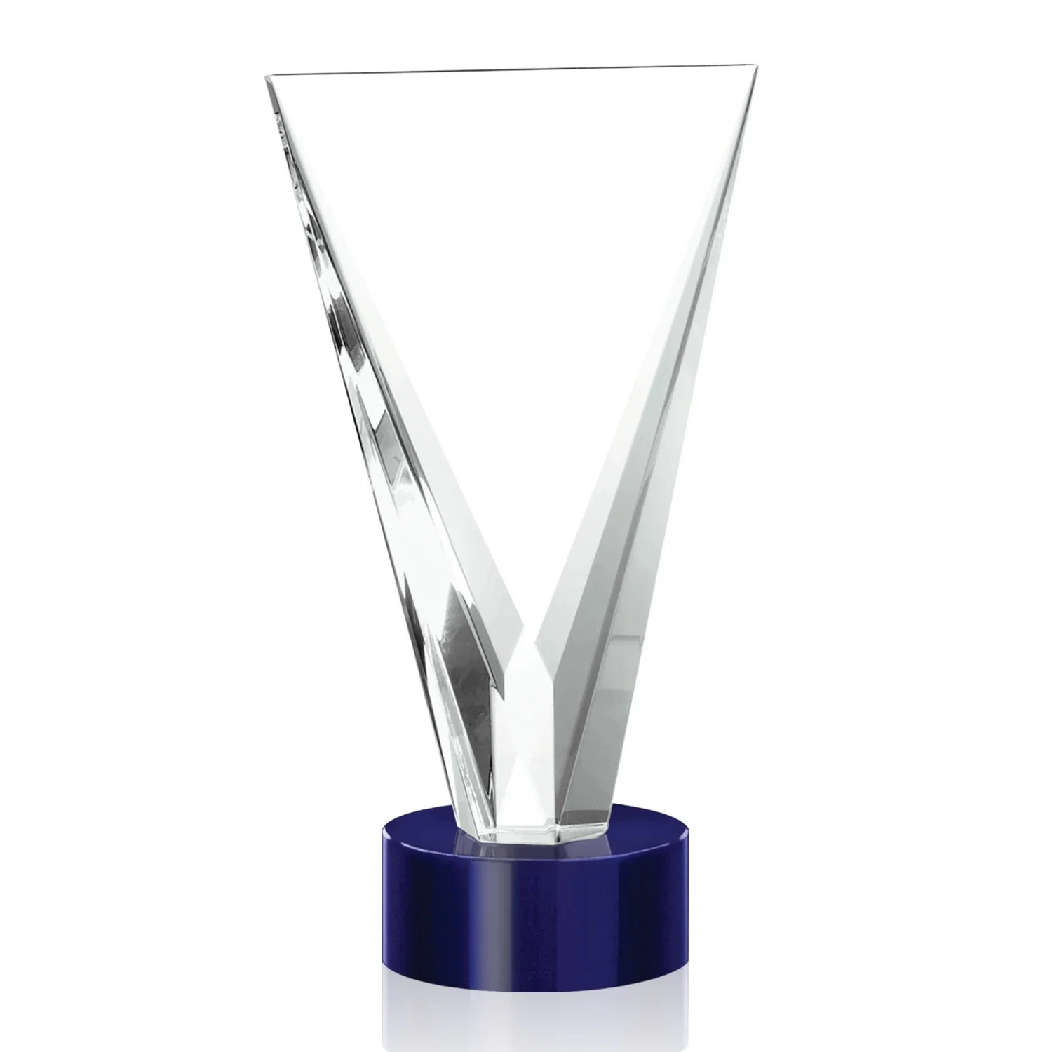 Custom printed Optical Crystal Award in Solid Matching Color, awards for employee recognition